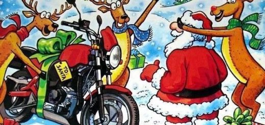 Weihnachten Motorrad